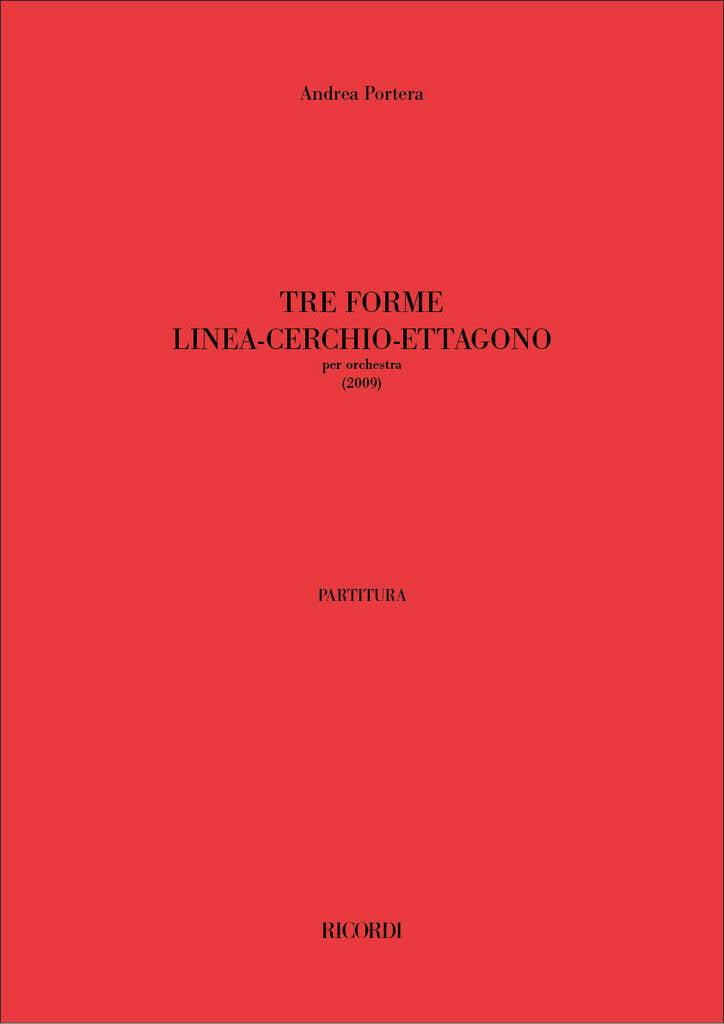 Tre forme linea-cerchio-ettagono